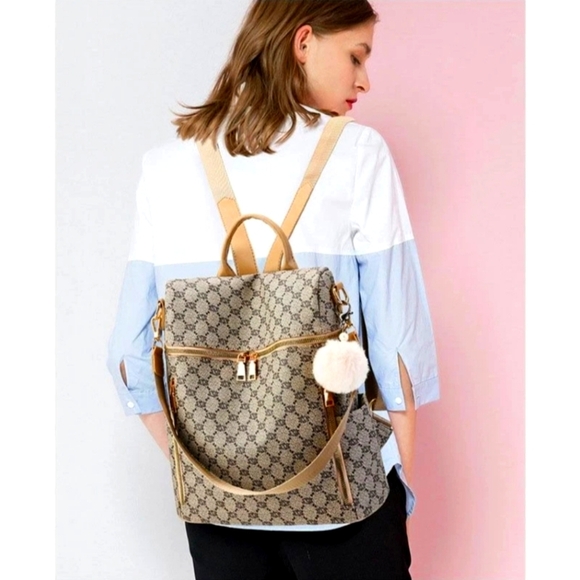 Luxury Traveling Backpacks Back Pack Fashion Pattern Synthetic Leather Women Bag - Picture 1 of 11